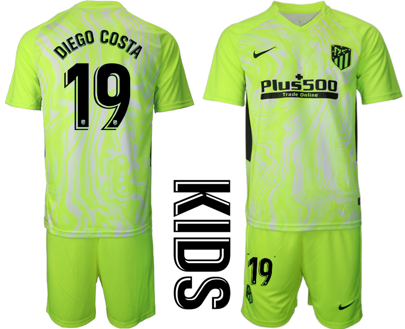 2021 Atltico Madrid away youth #19 soccer jerseys